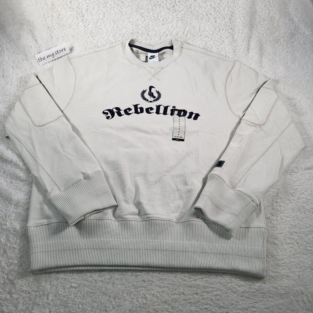 Nike Sportswear Rebellion Ambassadors Club Embroidered Pullover Gray  Sz S NWOT